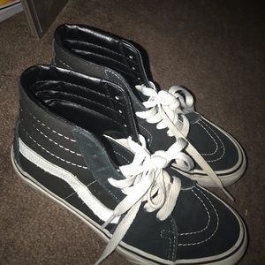 Black high top Vans